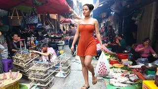 Thumbnail: Hidden Gems Cambodian Street Food 2026 - Morning Walking In  Food Orussey Market, Phnom Penh