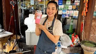 Thumbnail: Beautiful Thai Lady! The Most Popular Coffee Lady in Bangkok - PloySai Coffee - Thai Street Food