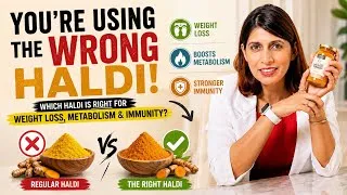Thumbnail: You’re Using the Wrong Haldi? Best Turmeric for Weight Loss, Metabolism & Immunity | Benefits & Uses