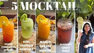 Thumbnail: 5 Beat the heat Mocktail Recipes: Mango, Kiwi, Blueberry, and More !