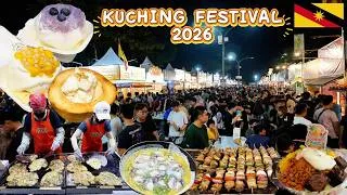Thumbnail: 🇲🇾 KUCHING FESTIVAL 2026 | Massive Street Food Festival You Won't Believe! 🔥| SARAWAK