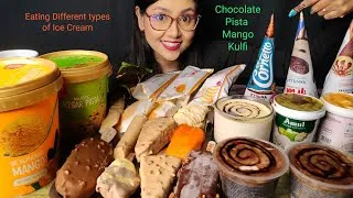 Thumbnail: Eating Different types of Ice Cream | Big bites| Asmr Eating| Mukbang | Crunchy Food