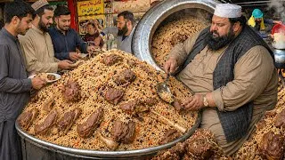 Thumbnail: Afghanistan unique 100KG KABULI PULAO | Massive amount Beef Cooking | Street food 