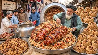 Thumbnail: Afghani most Cheap Street Food | Kabuli Pulao | Biryani | Roasted Chicken | Punjabi Curry