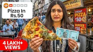 Thumbnail: Rs 500 Street Food vs Rs 50,000 Luxury Food Challenge 😲