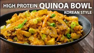 Thumbnail: KOREAN STYLE QUINOA Recipe | Easy Vegetarian and Vegan Meals | Quinoa recipes