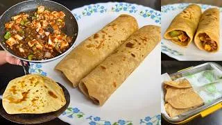 Thumbnail: 10 मिनट में बनाया कुछ हटकर, टिफिन फिनिशl Chilli Paneer Roll #paneer