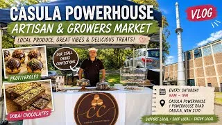 Thumbnail: Casula Powerhouse Saturday Artisans & Growers Market | CHOUX Confections Stall & Delicious Food Vlog