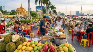 Thumbnail: Most Vibrant Market in Phnom Penh, Cambodia - Local Food, Street Snacks, & Traditional Market Scenes