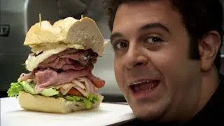 Thumbnail: Adam Richman Takes On The Legendary Dagwood Challenge | Man V Food With Adam Richman