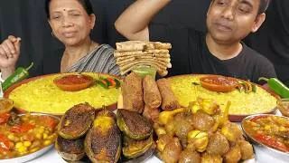 Thumbnail: YUMMY TOMATO RECIPE AND VEG FOOD EATING WITH MY MOTHER MUKBANG