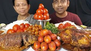 Thumbnail: WHOLE CHICKEN , WHOLE FISH EATING WITH BASMATI RICE , MUKBANG FOOD EATING SHOW