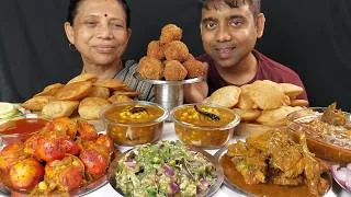 Thumbnail: RED CUTLET RECIPE AND CHICKEN AND FISH EATING WITH BASMATI RICE , FOOD EATING SHOW