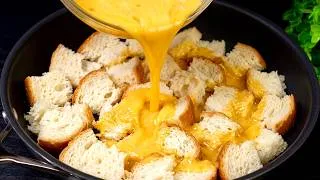Thumbnail: Bread with eggs is tastier than pizza! Just add ONE ingredient.