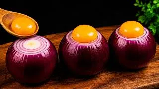 Thumbnail: Put Eggs over Onions and watch what happens! (Better than meat)
