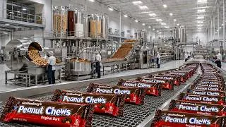 Thumbnail: How Goldenberg’s Peanut Chews Are Made in the Factory | 1.2 Million Pieces Produced Every Day