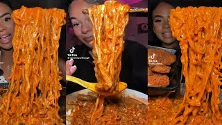 Thumbnail: Best TikTok Cheesy Loaded Buldak Ramen Mukbang Viral FoodTok Compilation 