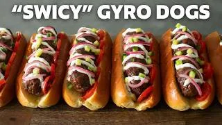 Thumbnail: "Swicy" Gyro Dog | Sweet and Spicy Gyro Hot Dogs | Food Wishes