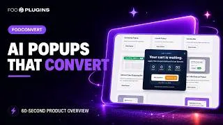 Thumbnail: FooConvert: AI Popup Builder for WordPress & WooCommerce