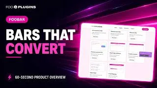 Thumbnail: FooBar: WordPress Notification Bars That Convert