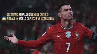 Thumbnail: Ronaldo 2 GOALS vs Uzbekistan! 😱 World Cup 2026! #ronaldo #worldcup 