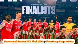 Thumbnail: Arsenal Road to UCL Final 2026 🏆 | Every Match, Every Goal to Budapest! (Full Journey)