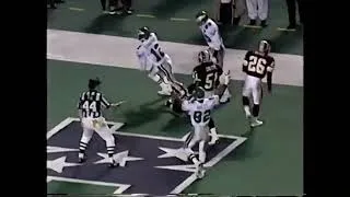 Thumbnail: Randall Cunningham flips over Redskins defender for touchdown (1994)