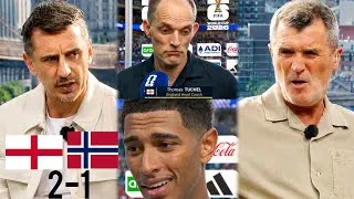 Thumbnail: Gary Neville & Roy Keane REACTS to Jude Bellingham Masterclass as England Beat Norway 2-1 