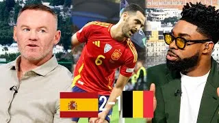 Thumbnail: Rooney & Micah Richards Stunned as  Merino sends Spain 2-1 Win Over Belgium | World Cup Semi Final 