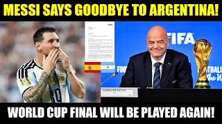 Thumbnail: MESSI SAYS GOODBYE TO ARGENTINA AS FIFA MAKES SHOCKING DECISION TO REPLAY THE WORLD CUP FINAL