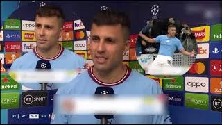 Thumbnail: Rodri Post Match Interview Man City 3-0 Bayern | UCL Quarter Finals 1st Leg
