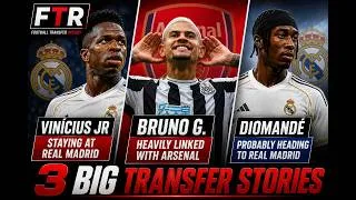 Thumbnail: 3 BIG Transfer Stories! | Bruno Guimarães, Vinícius Jr & Diomandé Latest