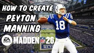 Thumbnail: How To Create Peyton Manning In Madden 26!