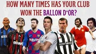 Thumbnail: Ballon d'Or winners [Arranged by Wins by Clubs]