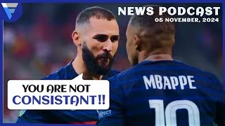 Thumbnail: Benzema Warns Mbappé About Real Madrid’s Pressure - 05 November, 2024: News Podcast