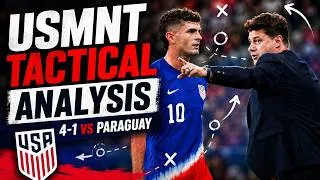 Thumbnail: ANALYSIS: USMNT 4-1 Paraguay: Tactical Masterclass 🇺🇸 | 2026 FIFA World Cup