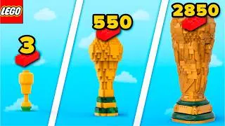 Thumbnail: LEGO World Cup Trophies From 3 to 2850 Parts | Comparison