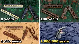 Thumbnail: LEGO Train Wrecked for 1,000,000 Years | Time Comparison