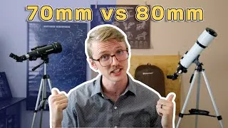 Thumbnail: Initial Review and Telescope Comparison - Celestron 70mm and Hexeum 80mm
