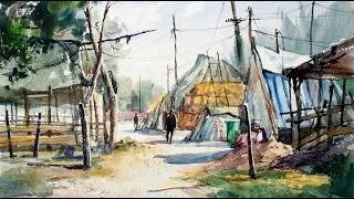 Thumbnail: Watercolor Landscape Sketching Tutorial #beginners #painting  🌟 Artist Zhao, Jianming
