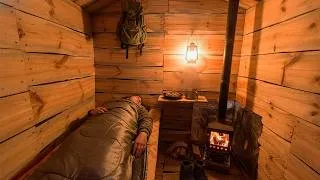 Thumbnail: Building a warm and cozy forest house from start to finish