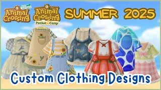 Thumbnail: 60+ Best Animal Crossing Clothing Custom Designs (Summer 2025) for New Horizons and Pocket Camp