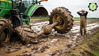 Thumbnail: Tractor Stuck In Mud Compilation | Amazing Tractor Operator Skills #22