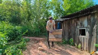 Thumbnail: I'm Making a Survival Shelter out of an Old Dirty, Littered Barn - 4 Days of Working Alone