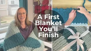 Thumbnail: ⭐ The Easiest Finger Knit Blanket for Absolute Beginners