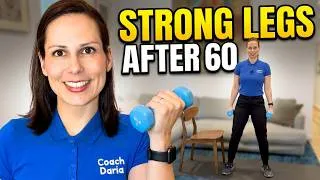 Thumbnail: Build Stronger Legs After 60 | 20 Min Dumbbell Workout