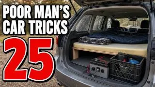 Thumbnail: 25 POOR MAN’S Car-Camping Tricks That Make $10,000 Overlanding Setups Look Like a Scam