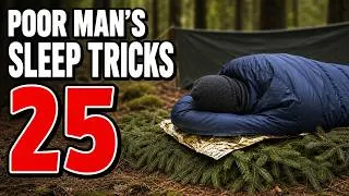 Thumbnail: 25 POOR MAN’S Sleeping Tricks That Make Expensive Camping Beds Look Like a Scam