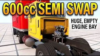 Thumbnail: Can a 600cc Motorcycle Engine Move a Semi Truck? BeamNG.drive
