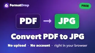 Thumbnail: PDF to JPG — Free Converter, Each Page to an Image (Nothing Uploaded)